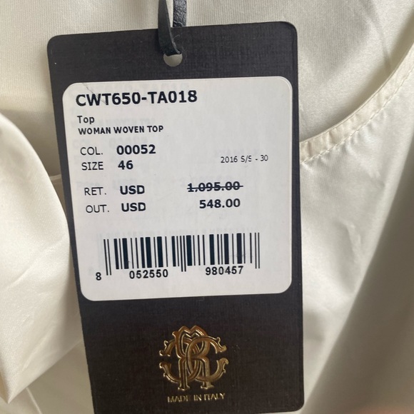 Roberto Cavalli silk funky blouse Made in Italy - Picture 3 of 9